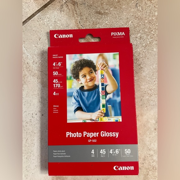 Canon PIXMA Photo Paper 4" x 6 Glossy 150 sheets GP-502 NEW - Picture 2 of 5
